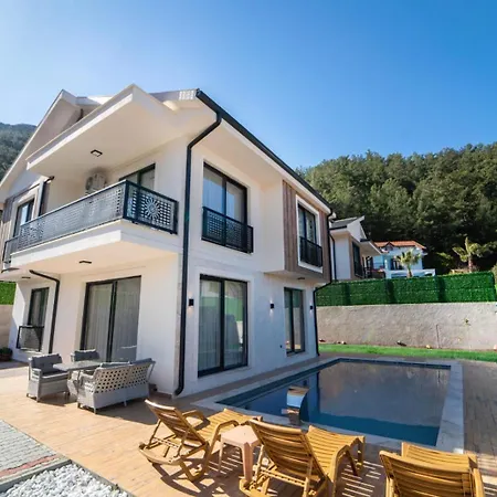 Doganin Icinde, Oezel Havuzlu, Bahceli Villa Fethiye